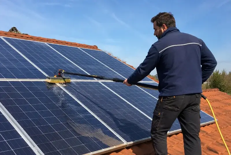 Nettoyage et entretien de panneaux solaires aux Eyzies