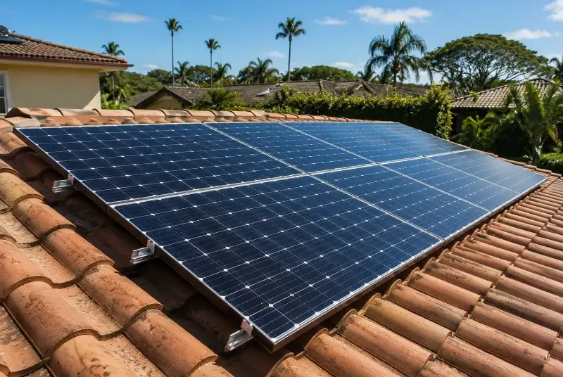 Installation de panneaux solaires aux Eyzies